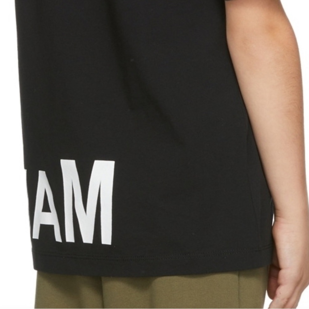 MM6 Maison Margiela Kids Black Graphic T-Shirt - Picture 4 of 4